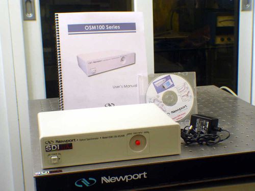 Newport OSM100 VIS/NIR Optical Spectrometer Spectrograph CCD Fiber Optic Laser