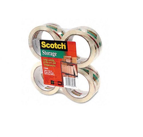 Scotch Premium Mailing and Storage Tape Pack of 4 Long Term Durability
