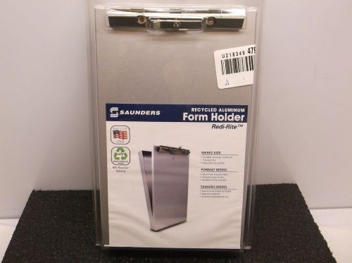 New SAUNDERS Portable Storage Clipboard Memo Silver 6inW x 10-1/2inL 00213 (H1A)