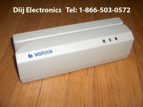 Smallest msr206 encoder magnetic card hi-co writer works msr605 msr900 msr905 for sale