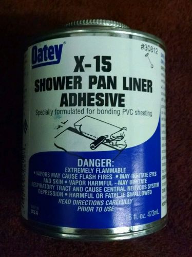 6 pack - New Oatey X-15 Shower Pan Liner Adhesive. #30812 . NOS.