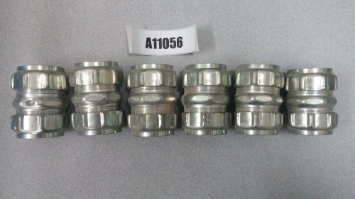 LOT of (6) EMT Thin Wall Coupling 1-1/2 NEW OLD STOCK