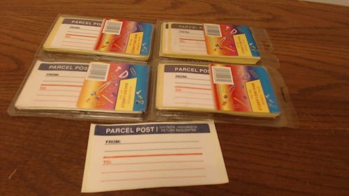 100 Self Adhesive Parcel Post mailing Labels 4 packs of 25 #SLB