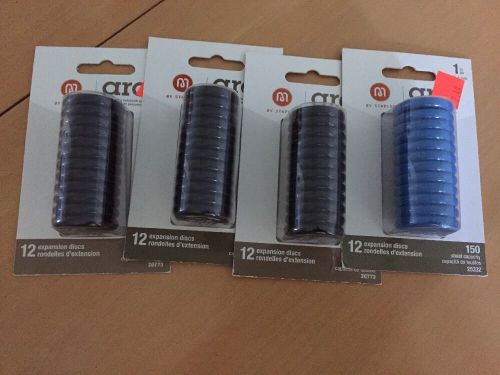 4 Packs Of arc Expansion Discs- 3 Black, 1 Blue