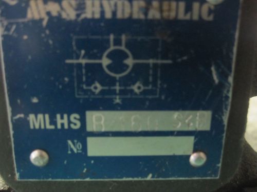 NEW M+S HYDRAULIC MOTOR # MLHSB-160-S4B