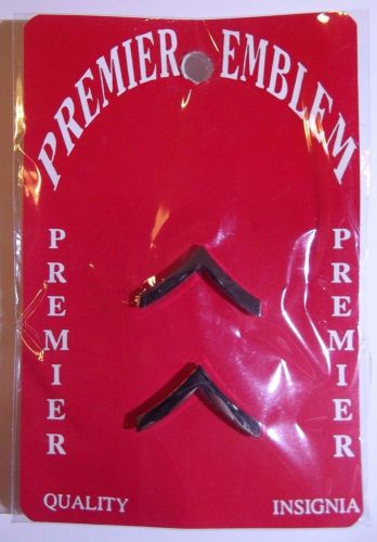 Premier Emblem High Point 1&#034; Metal Rank Insignia, PVT. Chevron, Silver, Private