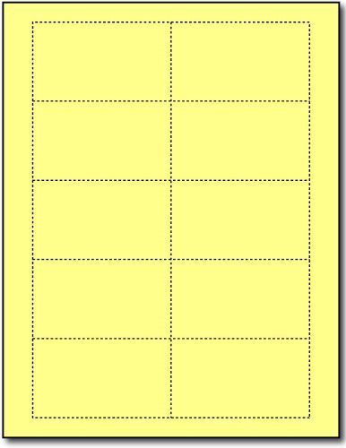 Desktop Publishing Supplies, Inc. Plain Yellow 110lb Index Business Cards - 25
