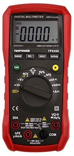 Tekpower TP8268 AC/DC Auto/Manual Range Digital Multimeter with NCV Feature,