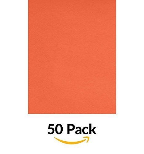 8 1/2 x 11 Paper - Bright Orange (50 Qty.)