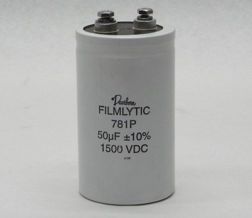 DEARBORN FILMLYTIC FILM CAPACITOR 781P 50UF +-10% 1500VDC