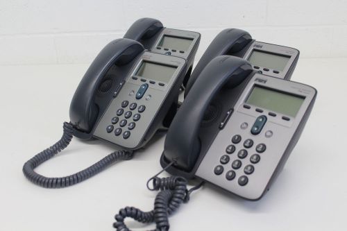 (lot of 4) cisco unified ip phone with stand cp-7906 for sale