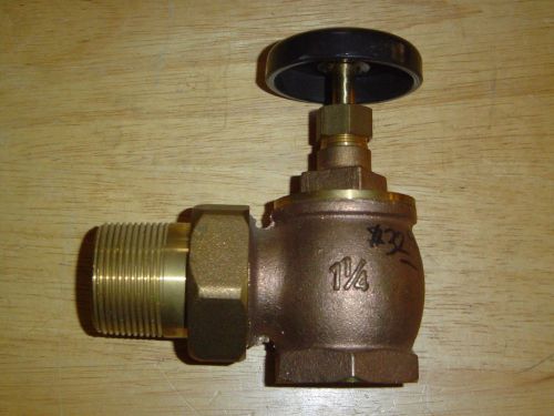 1 1/4&#034;&#034; Hot Water Steam Radiator Angle Valve Brass  NEW