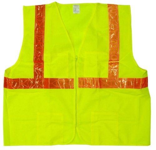 Jackson safety ansi class 2 deluxe style polyester safety vest with orange for sale