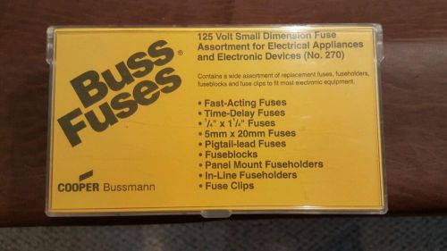 Cooper Bussmann Buss Fuse Assortment Lot for 125 Volt Devices #270 New Fuses