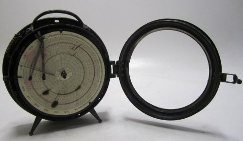 Vtg. Bristol Recorder Model 4069TH Thermo Humidigraph Circle Chart Plotter Graph