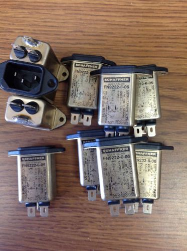 EMI Filter power entry Recepticle lot of 10 FN9222606 Schaffer