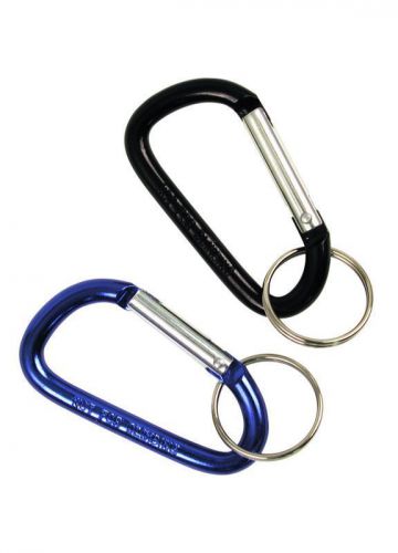 D-Ring Keychain Custom Accessories 37756 2-1/8&#034; Long Key Ring, (Twin Pack)
