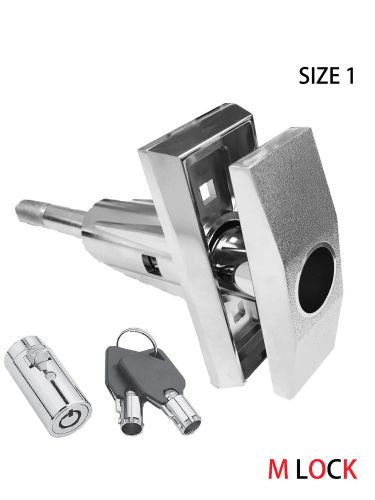 Vending T Handle + Pop up Tubular Lock w 2 keys Vendo replacement Snack Size 1