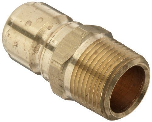 Dixon STMP6B Brass Hydraulic Quick-Connect Fitting, Plug, 3/4&#034; Male Coupler x