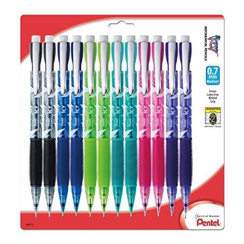 Pentel ICY Razzle-Dazzle Mechanical Pencil, 0.7mm, Assorted Barrels, Color May