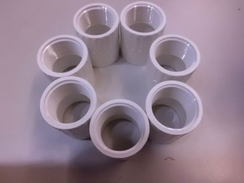 Lot of 7 1 1/2&#034; Spears PVCI Pipes in White