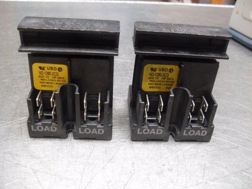 QTY 2 - Bussmann ND-1260-2CQ Fuse, Non Fused Disconnect NEW free ship