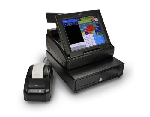 New Royal Electronic TS1200MW 12&#034;Touch Screen POS Cash Register System w Printer