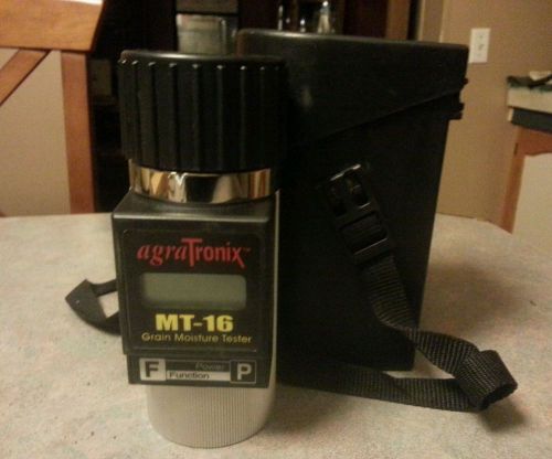 Agratronix grain moisture tester mt-16               (model 08762) &amp; case for sale