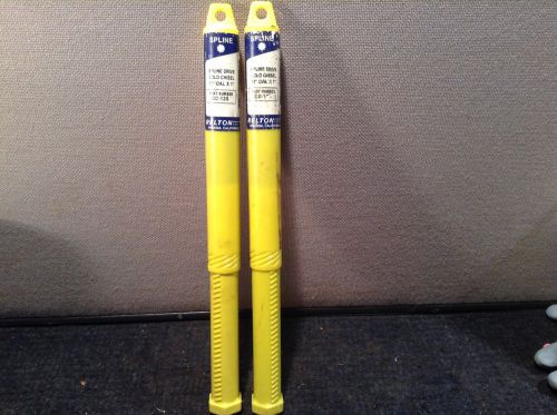 Relton CC-12S Spline Drive Cold Chisel 1&#034; x 12&#034; Overall Length  LOT OF 2