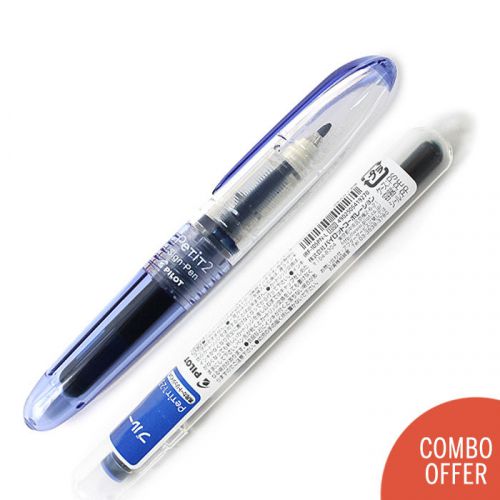Pilot Petit 2 Collection Mini Sign Pen + a refill - Medium Nib Blue