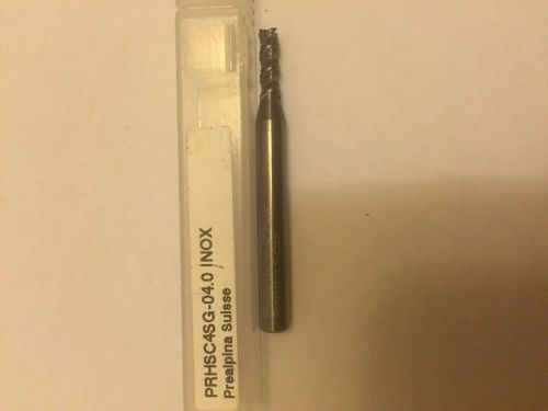 Carbide inox end mill 4 mm, 3 flute