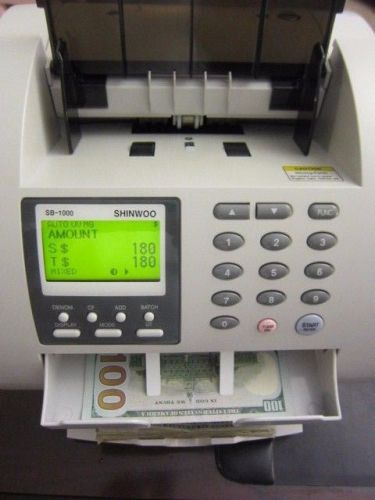 Shinwoo SB-1000 Mixed Money Counter Machine For Parts or Repair