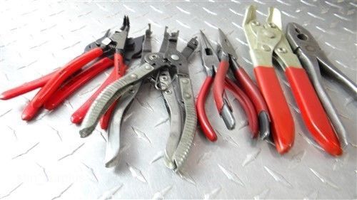 BIG LOT OF MACHINIST PLIER,SNAP RING &amp; NEEDLE NOSE HEYCO