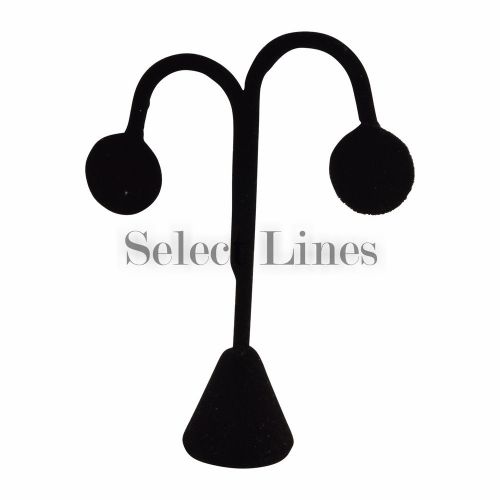 Black Velvet Tree Shape Earring Jewelry Display 4-3/4&#034;