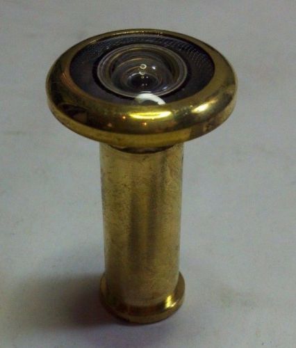 180 Degree Peephole Door With Glass Lenses Bright Brass 1/2&#034; Bore B-10