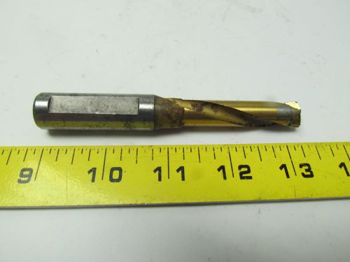 15/32&#034; tin coated carbide tipped coolant thru drill bit 2&#034; projection for sale