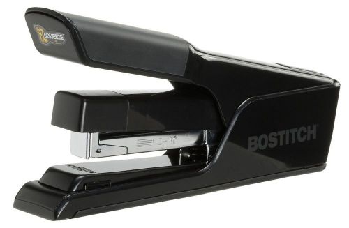 Bostitch EZ Squeeze 40 Sheet Flat Clinch Desktop Stapler, Reduced Effort, Black