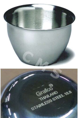 Grafco stainless steel small iodine cup 3-1/4&#034; x 2&#034; 6-oz mixing bowl dappen dish for sale