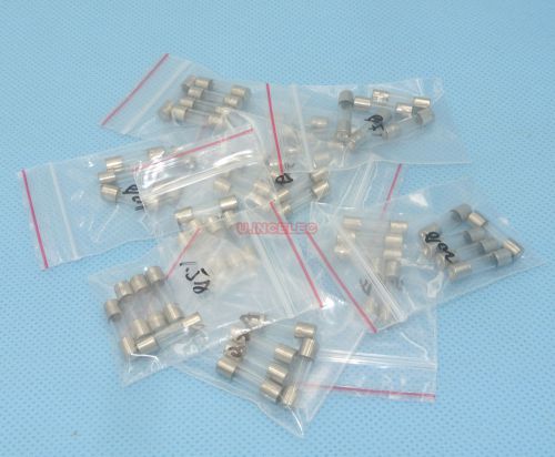 5x20mm Fast Blow Glass Tube Fuse Assorted Kit 0.2&#034;x 0.8&#034; 10Values