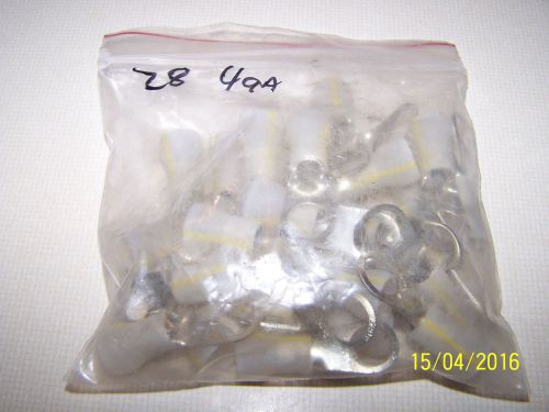 Electrical ring connector/terminals 1/2&#034; stud 4awg 28pcs