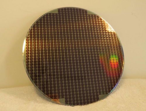 Beautiful 200mm gold plated silicon wafer