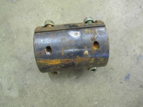 1 1/8&#034; two piece bolt-on steel shaft / rod coupling for sale