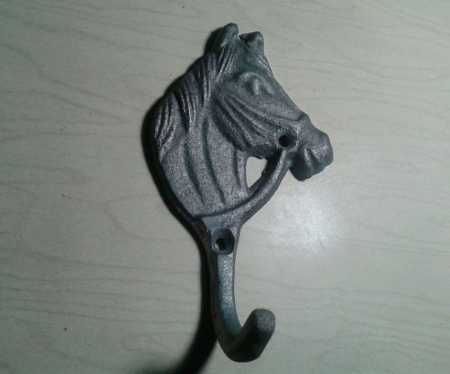 New cast iron 5&#034; horse head with hook great for your man cave home work