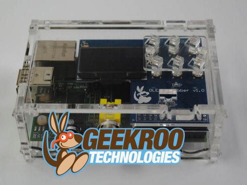 Geekroo OLED PiCobber(Shield) with Acrylic Case Kit For Raspberry Pi