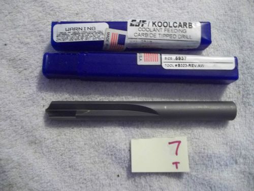 NEW KOOLCARB COOLANT FEEDING CARBIDE TIPPED DRILL B323-REV.AW 95326 5937  (Z2-1)