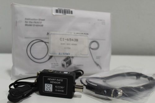 New Pasco Scientific CI-6543B Heart Rate Sensor +Manual &amp; Free Priority Shipping