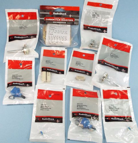 Mixed Lot of Radio Shack Parts / 271 Category Resistors Potentiometers / New