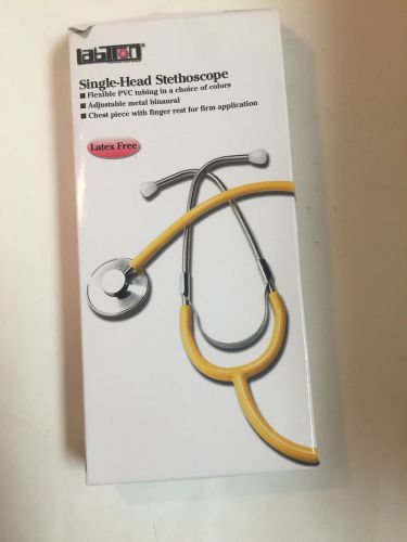 Labtron Stethoscope, Single Head, Yellow, Latex Free