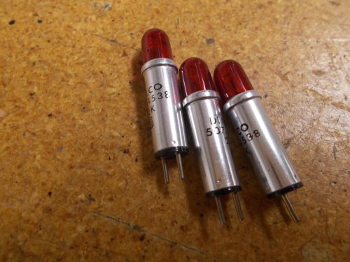 DIALCO 507-4538 22K Red Indicator Lights New (Lot of 3)