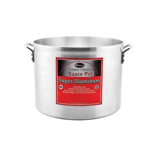 Winco AXHA-8, 8-Quart Aluminum Sauce Pot with 6-mm Super Aluminum Bottom, NSF